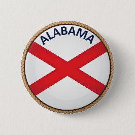 Button van de vlag van de staat Alabama