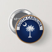 Button van de vlag van de staat South Carolina (Voorkant /achterkant)