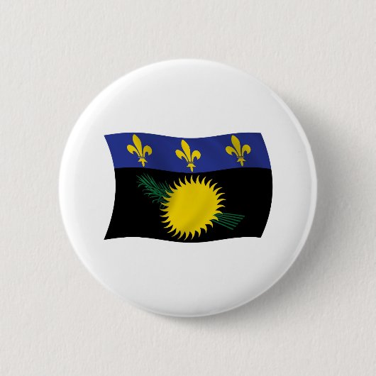 Button van de vlag van Guadeloupe (Voorkant)