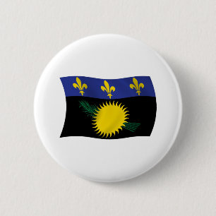 Button van de vlag van Guadeloupe