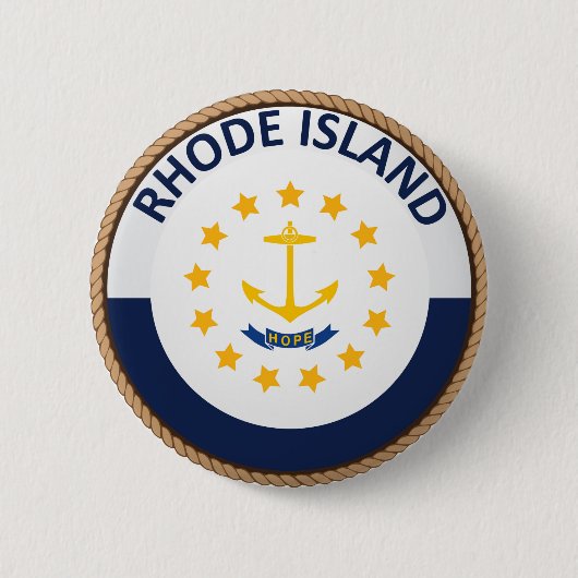 Button van de vlag van Rhode Island (Voorkant)