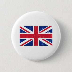 Button van de Vlag van Union Jack de Britse