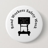 Button van de week van de verkeersveiligheid (Voorkant)
