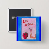 Button van eetappels (Voorkant /achterkant)