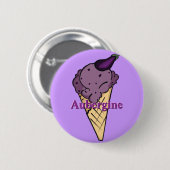 Button van eierplant Icecream (Voorkant /achterkant)