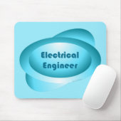 Button van elektrotechnicus muismat (Met muis)