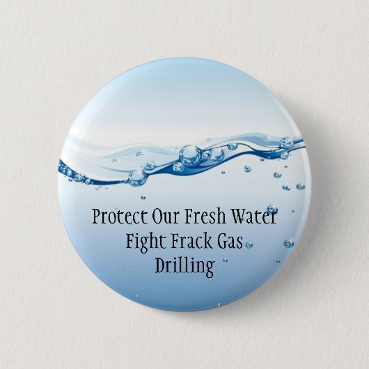 Button van frackegelgas - vers water (Voorkant)