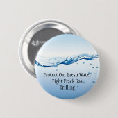 Button van frackegelgas - vers water (Voorkant /achterkant)