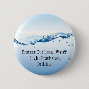 Button van frackegelgas - vers water