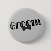 Button van Groom Wedding Party (Voorkant)