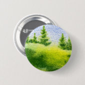 Button van het landschap van de sinus (Voorkant /achterkant)