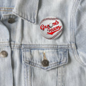 Button van het team van de Baseball Groom (In situ)