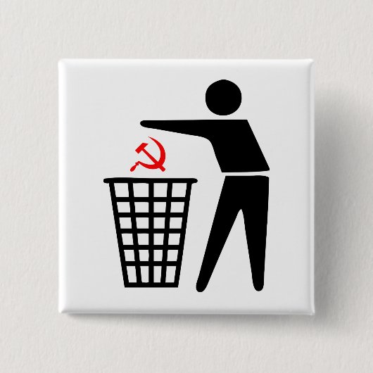 Button van het vuilcommunisme (Voorkant)