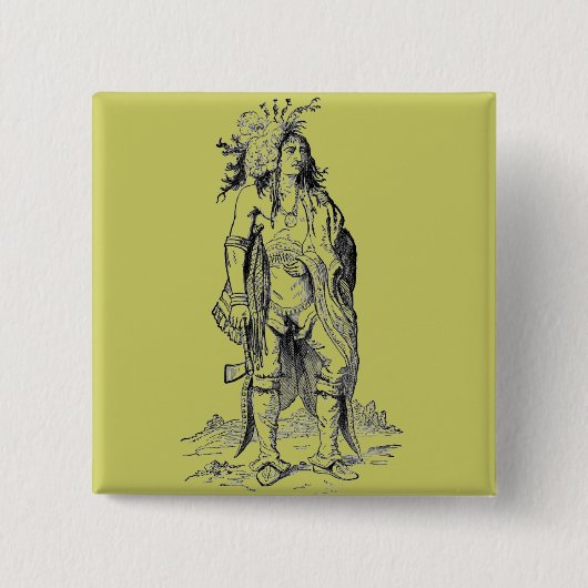 Button van Indiase opperbevelhebber (Voorkant)