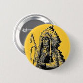 Button van Indiase opperbevelhebber (Voorkant /achterkant)