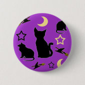 Button van katten en heekPetten (Voorkant)