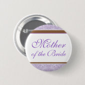 Button van Lavender Wedding Party (Voorkant /achterkant)
