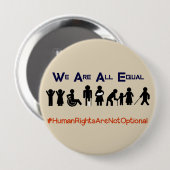 Button van mensenrechtenactivisten (Voorkant /achterkant)