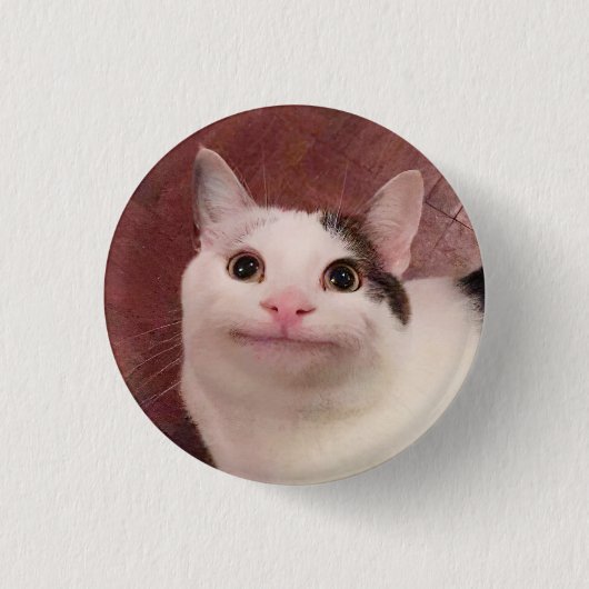 Button van pooliet Cat Meme Pin (Voorkant)