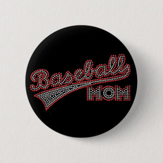 Button van rode en grijze honkbal
