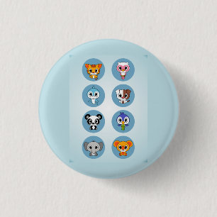 BUTTON van schattige BABY CARTOONS COLLECTIE
