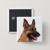 Button van Shepherd Puppy Dog Love Pin (Voorkant /achterkant)