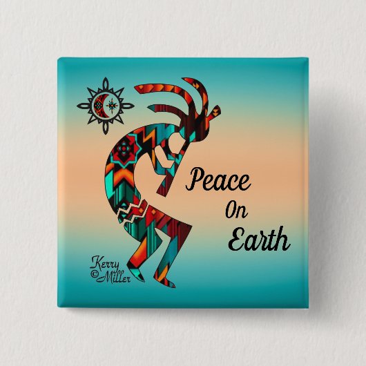 Button van Southwest Kokopelli (Voorkant)