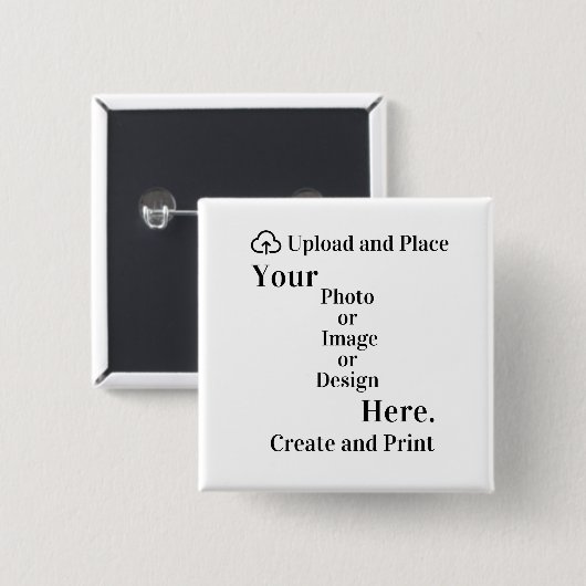 Button van uw ontwerp of foto-upload (Voorkant /achterkant)
