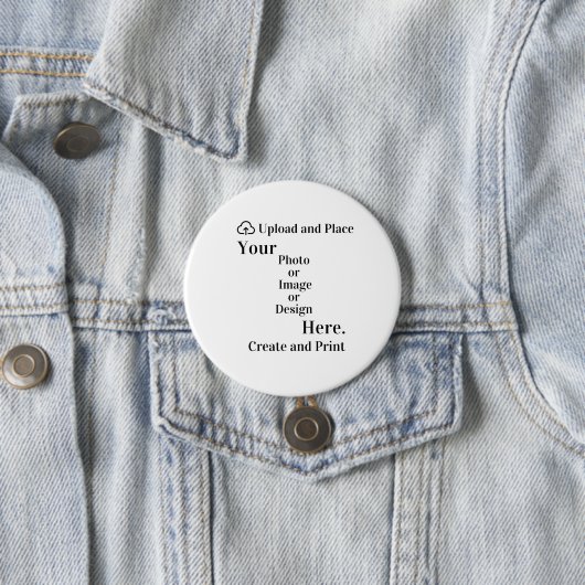 Button van uw ontwerp of foto-upload (In situ)
