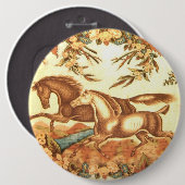 Button van Vintage paardenpest (Voorkant /achterkant)