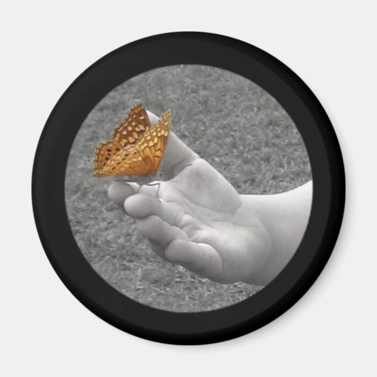 Button van vlinder magneet (Voorkant)