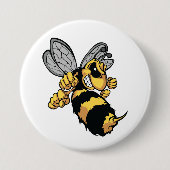 Button van zeer Angry Bee (Voorkant)