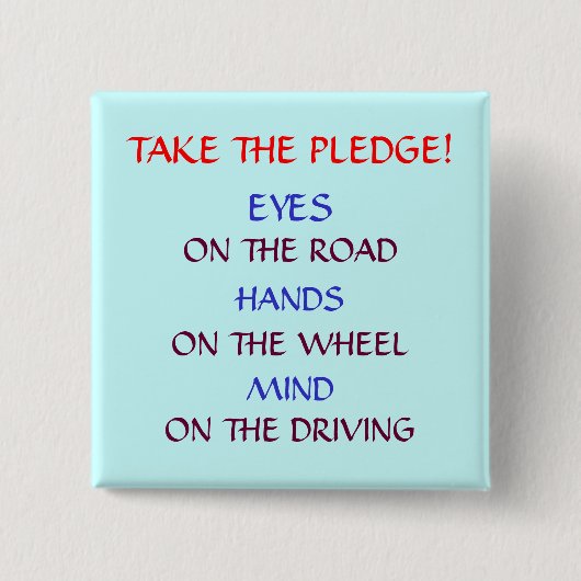 Button "VEILIGE RIJPLAATS" (Voorkant)