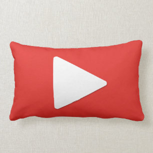 Button video afspelen Vlogging Pillow Kussen