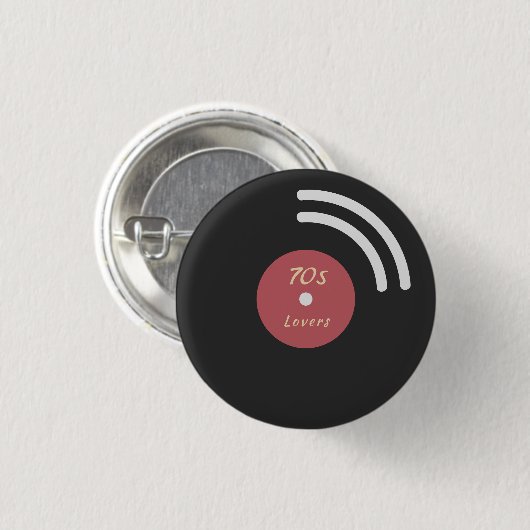 Button vinylrecord (Voorkant /achterkant)