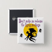 Button vliegende apen (Voorkant /achterkant)