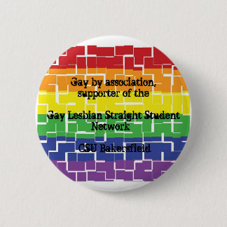 Button voor aanhangers van GLSSN bij CSUB