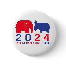 Button voor de Amerikaanse presidentsverkiezingen