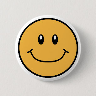 Button voor glimlachen Oranje 0001