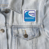 Button voor het democratieplein (In situ)