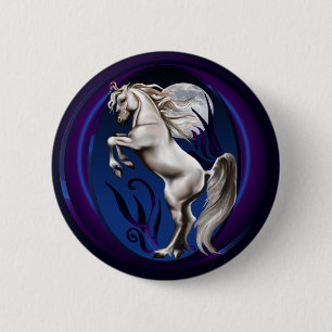 Button voor het fokken van witte paarden