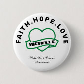 Button voor het herkennen van groene hartslag met (Voorkant)