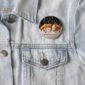 Button voor kerstfeestvieren (In situ)