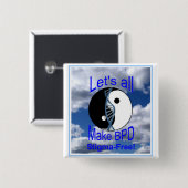 Button voor logo- en Sky-ontwerp (Voorkant /achterkant)