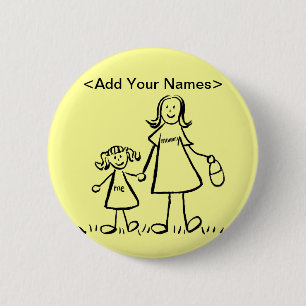 Button voor mama en mij (Namen aanpassen)