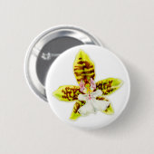 Button voor orchidee-bloemenkunst (Voorkant /achterkant)