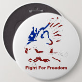 Button voor vrijheidsadelaars (Voorkant /achterkant)