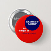 Button voor waarschuwingen voor allergie (Voorkant /achterkant)