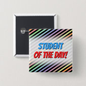 Button voor zwart-wit en pasta-kleurig lijnpatroon (Voorkant /achterkant)