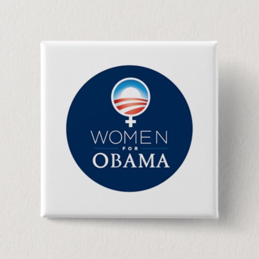Button Vrouwen4Obama (Voorkant)